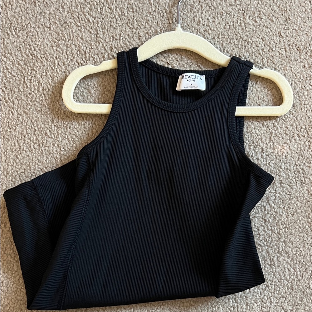 NWOT. Crewcuts Black Ribbed Kids Dress